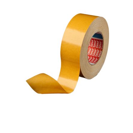 Tesa 04964-00006-00 White Double Sided Tape, 0.39mm Thick, Cloth Backing