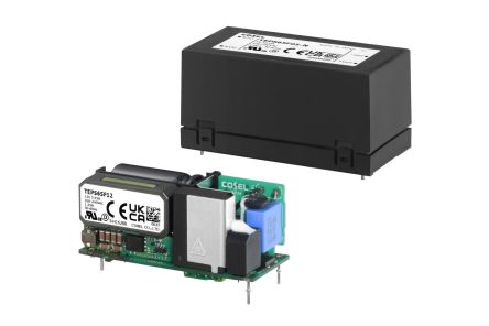 Cosel Switching Power Supply, TEPS65F05, 5V, 10A, 50W, 1 Output, 85 → 264V ac Input Voltage