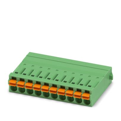 Phoenix Contact PCB Connector, 10-Contact, 3.5mm Pitch, PCB Mount, 1-Row, Push In Spring Termination