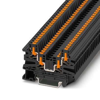 Phoenix Contact 1291510 Black, 2.5mm², 1-Level, Push In Termination