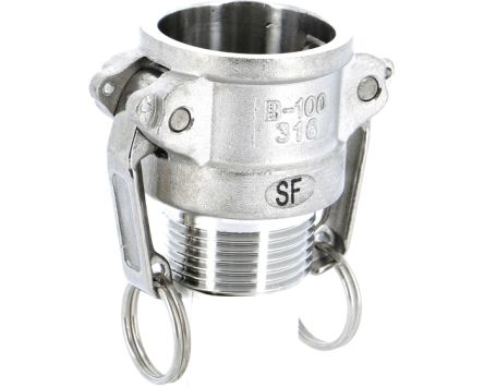 Sferaco Hose Coupling, Straight Hose Coupling, BSP 1in 1in ID, 18 bar