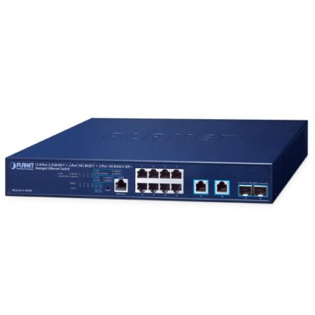 Planet MGS-6311-10T2X, Managed Switch 8 Port Network Switch RJ-45