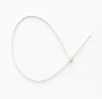 RS PRO Cable Ties, 300mm x 4.5 mm, White Nylon, Pk-100