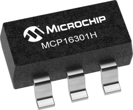 Microchip MCP16301HT-E/CHVAO, 1 Synchronous Step-Down Voltage Regulator, Voltage Regulator 600mA, 15 V, 500 kHz 6-Pin,