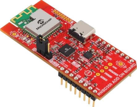 Microchip RNBD350 Add-on Board RNBD350PE Bluetooth Add On Board for Bluetooth Low Energy RF Module EV65D15A