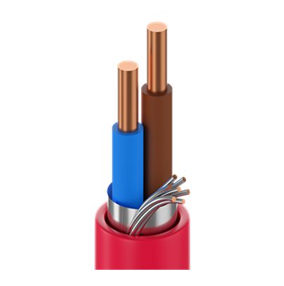 Belden 79002FS Series 2 Core Speaker Cable, 2.5 mm² CSA Screened, 9.2mm od, 500m, Red