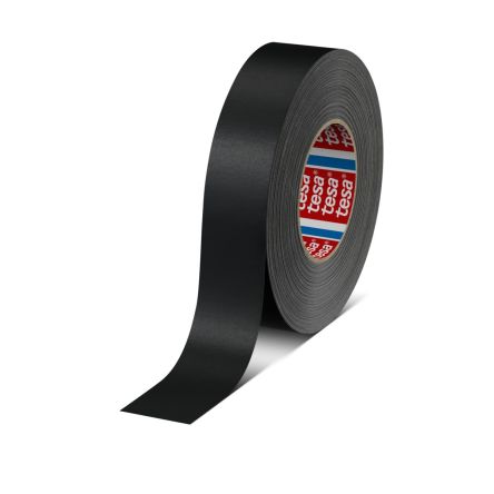 Tesa 04651-00507-00 Cloth Tape, 50m x 38mm, Black, Acrylic Coated Finish