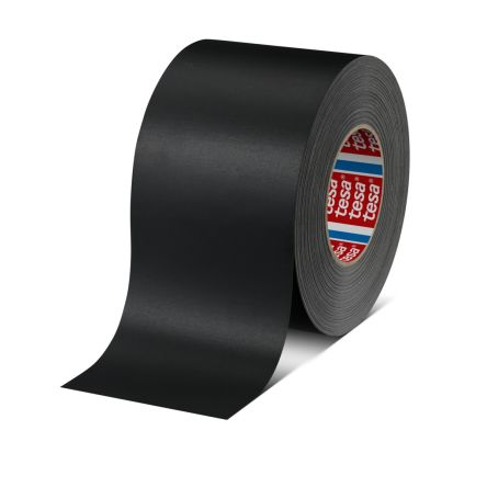 Tesa 04651-00682-00 Cloth Tape, 50m x 100mm, Black, Acrylic Coated Finish