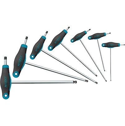 HAZET 7 piece Chrome Plated Steel Screw Extractor