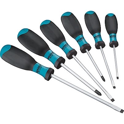 HAZET 6 piece Matt Chrome Plated Screw Extractor