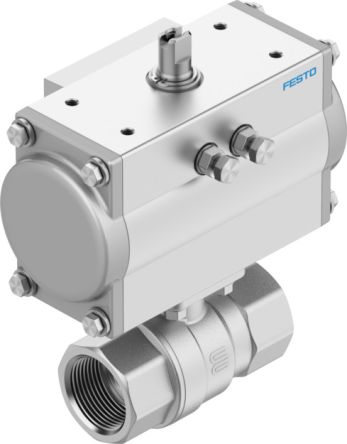 Festo Ball Valve type Pneumatic Actuated Valve, 8 bar