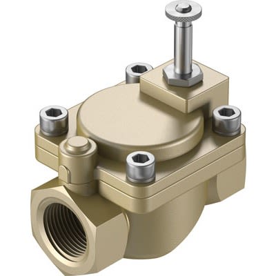Festo 2/2-Way, Closed, Monostable Pneumatic Solenoid Valve - Electrical NPT 2 VZWM Series