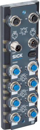 SICK SIG300 Series I/O module, M12, 5 way, 8 port