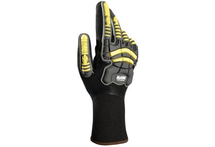 Mapa EXONIT 852 Black, Yellow Nitrile Abrasion Resistant, Anti-Static, Cut Resistant, Dirt Repellent, General Purpose,