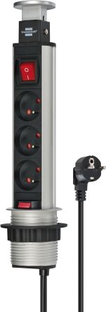 brennenstuhl 2m 3 Socket 2P+T Socket, 230 V, IP20