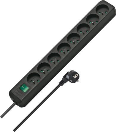 brennenstuhl 3m 8 Socket 2P+T Extension Lead, 230 V, IP20