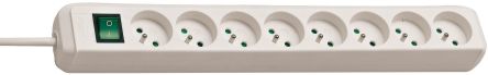 brennenstuhl 3m 8 Socket 2P+T Extension Lead, 230 V, IP20