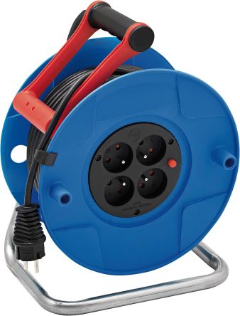 brennenstuhl 40m 4 Socket Type E - French Cable Reel Open Reel, 230 V, IP20