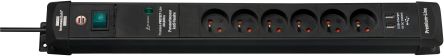 brennenstuhl 3m 6 Socket 2P+T Extension Lead, 230 V, IP20