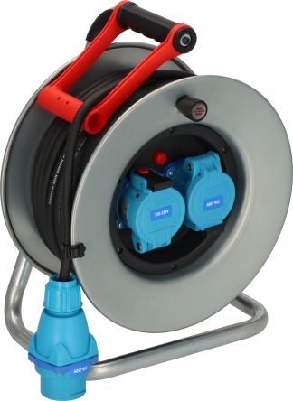 brennenstuhl 40m 2 Socket CEE 230 V-30 A Cable Reel Open Reel, 230 V, IP44