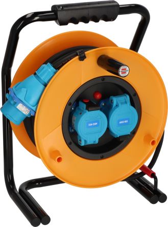 brennenstuhl 25m 2 Socket CEE 230 V-30 A Cable Reel Open Reel, 230 V, IP44