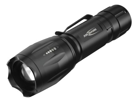 Ansmann LED Torch Black - Rechargeable 90 lm, 144 mm