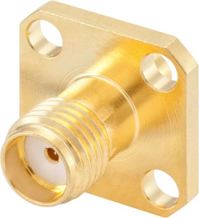 Rosenberger 32K401 Series, Jack Panel Mount SMA Connector, Solder Termination, Straight Body