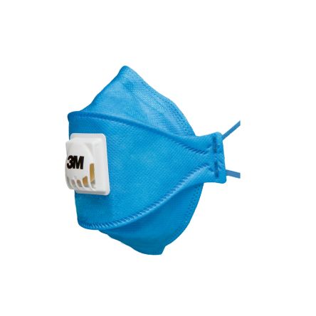 3M Aura 9400+ Series Respirator Mask for General Purpose Protection, FFP2, Valved, Fold Flat 120Each per Package