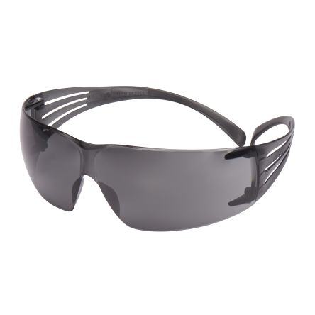 3M SecureFit 200 Anti-Mist UV Safety Glasses, Grey Polycarbonate Lens