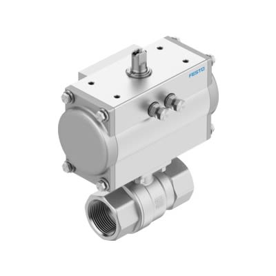 Festo Ball Valve type Pneumatic Actuated Valve, 8 bar