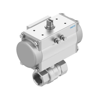 Festo Ball Valve type Pneumatic Actuated Valve, 8 bar