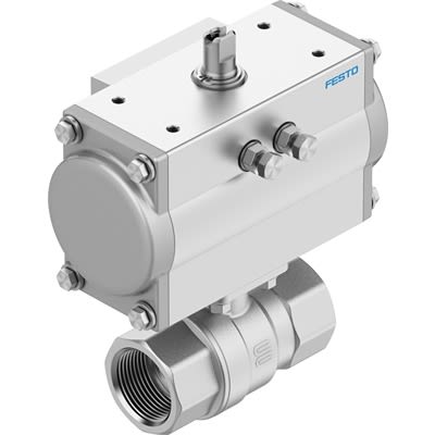 Festo Ball Valve type Pneumatic Actuated Valve, 8 bar