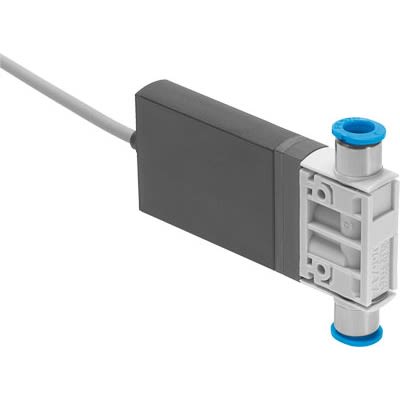 Festo 2/2-Way, Closed, Monostable Pneumatic Solenoid Valve - Electrical MHJ10 Series 24V dc