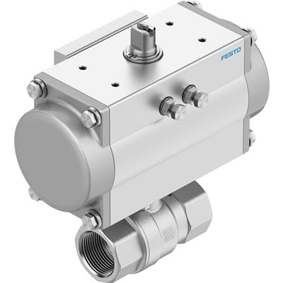 Festo Ball Valve type Pneumatic Actuated Valve, 8 bar