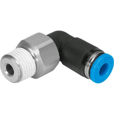 Festo QSRL Series Push-in Fitting, NPT 1/2 Male to 1/2 in, Threaded-to-Tube Connection Style, 153974