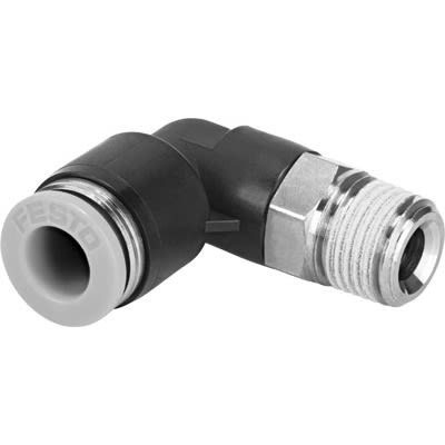 Festo QSL Series Push-in Fitting, NPT 1/2 Male, Threaded-to-Tube Connection Style, 190725
