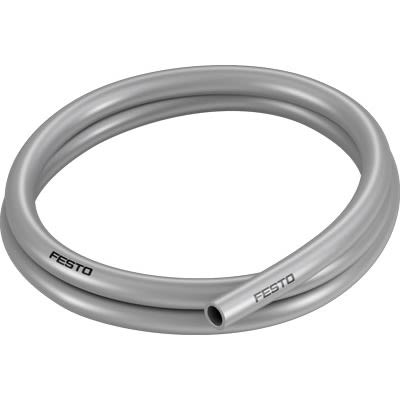 Festo PUN TPE, Flexible Tubing, 11mm ID, 16mm OD, Silver