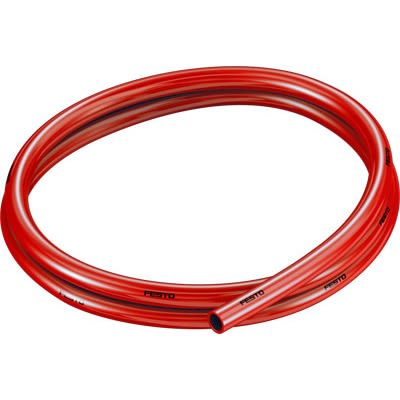 Festo PUN TPE, Flexible Tubing, 7mm ID, 10mm OD, Red