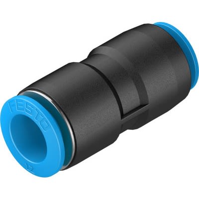 Festo QS Series Push-in Fitting to 1/2 in, Tube-to-Tube Connection Style, 190591