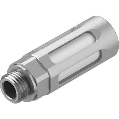 Festo U Aluminium 10bar Pneumatic Silencer, Threaded, NPT 1/2 Male