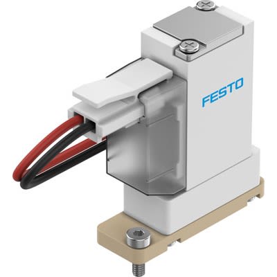 Festo 2/2-Way, Closed, Monostable Pneumatic Solenoid Valve - Electrical VYKB Series 12V dc