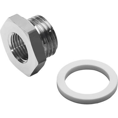 Festo D Series Reducer Nipple, NPT 1/8 Female to NPT 1/4 Male, Threaded Connection Style, 7865