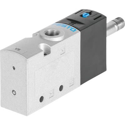 Festo 3/2-Way, Closed, Monostable Pneumatic Solenoid Valve - Electrical NPT 3/8 VUVS Series