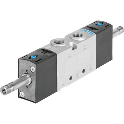 Festo 5/3 Exhausted Pneumatic Solenoid Valve - Electrical NPT 3/8 VUVS Series