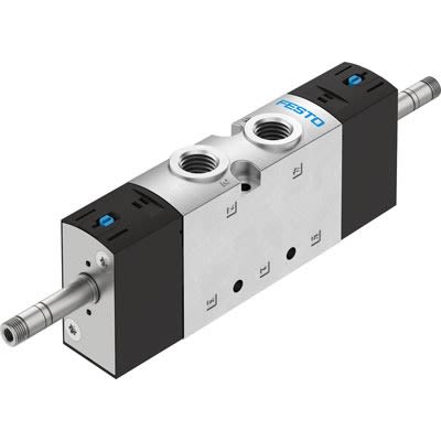 Festo 2x3/2-Way, Closed, Monostable Pneumatic Solenoid Valve - Electrical NPT 3/8 VUVS Series