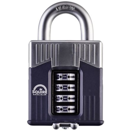 Squire Padlock Steel Padlock, 10mm Shackle, 55mm Body