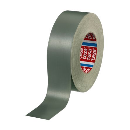 Tesa 4657 Cloth Tape, Black, Grey, Acrylic Coated Finish
