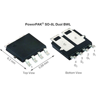 Vishay SQJ738EP Dual Dual N-Channel MOSFET, 123 A, 40 V, 4-Pin PowerPAK SQJ738EP-T1_GE3