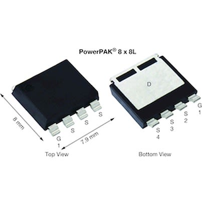 Vishay SQJQ114EL N-Channel MOSFET, 136 A, 100 V, 4-Pin PowerPAK SQJQ114EL-T1_GE3