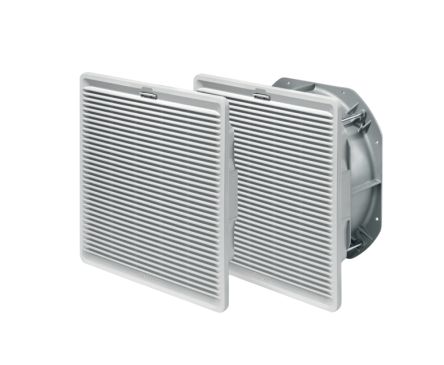 Finder 7F Series Filter Media, 24 V dc, AC/DC Operation, 550m³/h Filtered, 660m³/h Unimpeded, IP74, 223 x 223mm